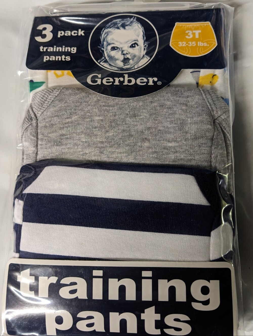 NWT Gerber 3 Pack Training Pants Boys 3T Potty Training Underwear T18MIS